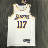 21-22 Lakers MASTER CHIEF #117 White 75th Anniversary Top Quality Hot Pressing NBA Jersey (X-BOX联名款)