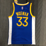 21-22 Warriors WISEMAN #33 Blue 75th Anniversary Top Quality Hot Pressing NBA Jersey