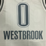 21-22 OKC WESTBROOK #0 White City Edition Top Quality Hot Pressing NBA Jersey