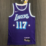 21-22 Lakers MASTER CHIEF #117 Purple City Edition Top Quality Hot Pressing NBA Jersey (X-BOX联名款)