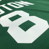 21-22 Celtics WALKER #8 Green 75th Anniversary Top Quality Hot Pressing NBA Jersey