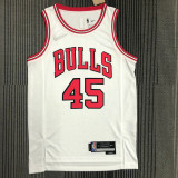 21-22 Bulls JORDAN #45 White 75th Anniversary Top Quality Hot Pressing NBA Jersey