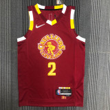 21-22 Cleveland Cavaliers IRVING #2 Red City Edition Top Quality Hot Pressing NBA Jersey