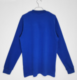 1968 Man Utd Blue Long Sleeve Retro Soccer Jersey 长袖