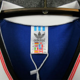 1988-1990 Man Utd Away Blue Retro Soccer Jersey
