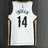 21-22 Pelicans INGRAM #14 White 75th Anniversary Top Quality Hot Pressing NBA Jersey