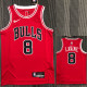 21-22 Bulls LAVINE #8 Red 75th Anniversary Top Quality Hot Pressing NBA Jersey