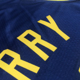 22-23 WARRIORS CURRY #30 Royal blue Top Quality Hot Pressing NBA Jersey (Trapeze Edition)