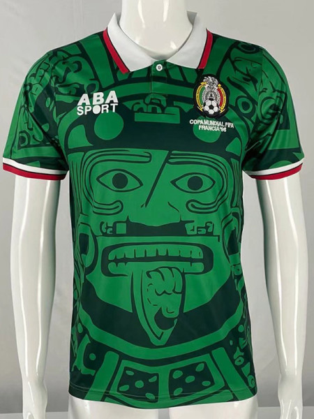 1998 Mexico Home Retro Soccer Jersey