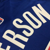 21-22 Pistons IVERSON #1 Blue 75th Anniversary Top Quality Hot Pressing NBA Jersey