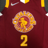 21-22 Cleveland Cavaliers IRVING #2 Red City Edition Top Quality Hot Pressing NBA Jersey