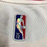 21-22 Bulls BALL #2 White 75th Anniversary Top Quality Hot Pressing NBA Jersey