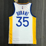 21-22 Warriors DURANT #35 White 75th Anniversary Top Quality Hot Pressing NBA Jersey