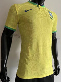 22-23 Brazil Home World Cup Player Version Soccer Jersey