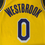 21-22 Lakers WESTBROOK #0 Yellow 75th Anniversary Top Quality Hot Pressing NBA Jersey