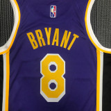 21-22 Lakers BRYANT #8 Purple Trapeze Edition Top Quality Hot Pressing NBA Jersey