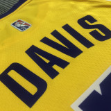 21-22 Lakers DAVIS #3 Yellow 75th Anniversary Top Quality Hot Pressing NBA Jersey