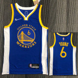 21-22 Warriors YOUNG #6 Blue 75th Anniversary Top Quality Hot Pressing NBA Jersey