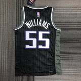 21-22 Kings WILLIAMS #55 Black Trapeze Edition Top Quality Hot Pressing NBA Jersey