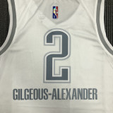 21-22 OKC GILGEOUS-ALEXANDER #2 White City Edition Top Quality Hot Pressing NBA Jersey