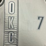 21-22 OKC ANTHONY #7 White City Edition Top Quality Hot Pressing NBA Jersey