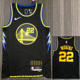 21-22 Warriors WIGGINS #22 Black City Edition Top Quality Hot Pressing NBA Jersey