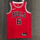 21-22 Bulls CARUSO #6 Red 75th Anniversary Top Quality Hot Pressing NBA Jersey