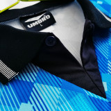 1990 England Away Blue Retro Soccer Jersey