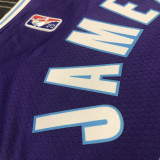 21-22 Lakers JAMES #23 Purple City Edition Top Quality Hot Pressing NBA Jersey