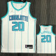 21-22 Hornets HAYWARD #20 White 75th Anniversary Top Quality Hot Pressing NBA Jersey