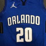 21-22 Magic FULTZ #20 Blue Trapeze Edition Top Quality Hot Pressing NBA Jersey