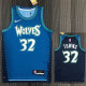 21-22 Timberwolves TOWNS #32 Blue City Edition Top Quality Hot Pressing NBA Jersey