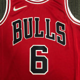 21-22 Bulls CARUSO #6 Red 75th Anniversary Top Quality Hot Pressing NBA Jersey
