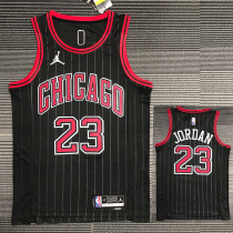 21-22 Bulls JORDAN #23 Black Trapeze Edition Top Quality Hot Pressing NBA Jersey