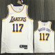 21-22 Lakers MASTER CHIEF #117 White 75th Anniversary Top Quality Hot Pressing NBA Jersey (X-BOX联名款)