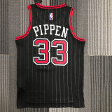 21-22 Bulls PIPPEN #33 Black Trapeze Edition Top Quality Hot Pressing NBA Jersey