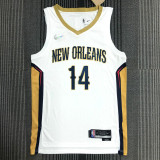 21-22 Pelicans INGRAM #14 White 75th Anniversary Top Quality Hot Pressing NBA Jersey