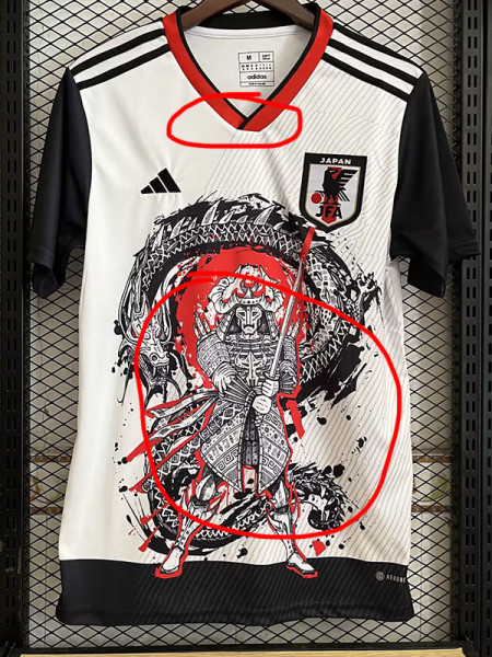 22-23 Japan Special Edition Black White Fans Soccer Jersey (战神)