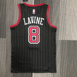 21-22 Bulls LAVINE #8 Black Trapeze Edition Top Quality Hot Pressing NBA Jersey