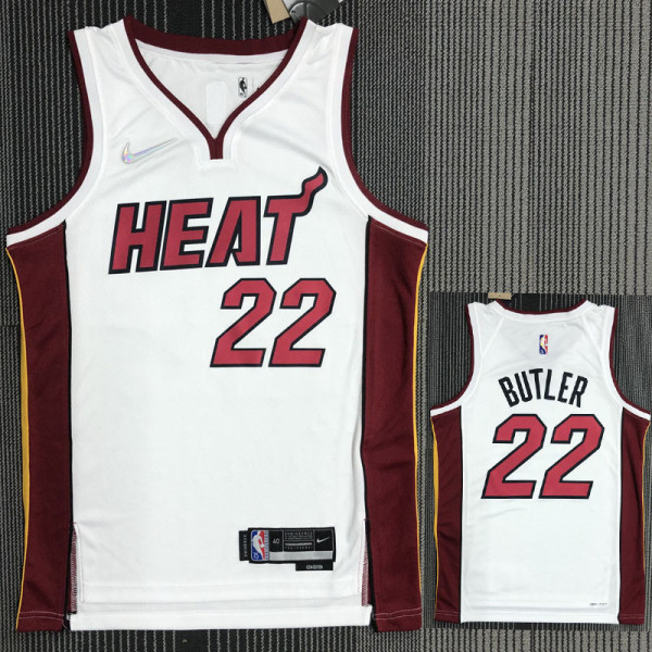 21-22 Heat BUTLER #22 White 75th Anniversary Top Quality Hot Pressing NBA Jersey