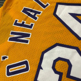 Lakers O'Neal # 34 Yellow MitchellNess Retro Jerseys