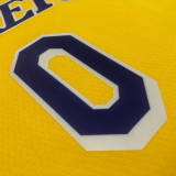 21-22 Lakers YOUNG #0 Yellow 75th Anniversary Top Quality Hot Pressing NBA Jersey