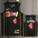 21-22 Miami heat OLADIPO #4 Black City Edition Top Quality Hot Pressing NBA Jersey
