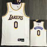 21-22 Lakers WESTBROOK #0 White 75th Anniversary Top Quality Hot Pressing NBA Jersey