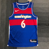 21-22 Wizards HARRELL #6 Blue City Edition Top Quality Hot Pressing NBA Jersey