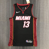 21-22 Heat ADEBAYO #13 Black 75th Anniversary Top Quality Hot Pressing NBA Jersey