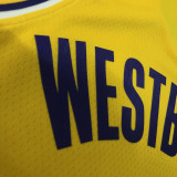 21-22 Lakers WESTBROOK #0 Yellow 75th Anniversary Top Quality Hot Pressing NBA Jersey