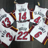 21-22 Heat WADE #3 White 75th Anniversary Top Quality Hot Pressing NBA Jersey
