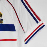 1998 France Away Retro Soccer Jersey(右胸带小字)