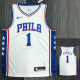 21-22 76ERS HARDEN #1 White V-neck Top Quality Hot Pressing NBA Jersey